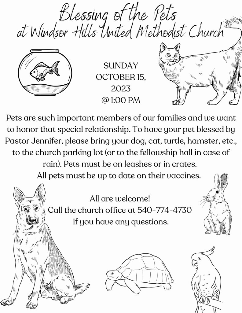 Blessing of the Pets 2023